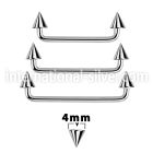 sudcn4 surface piercing surgical steel 316l surface piercings