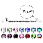 sudijf3 316l surgical steel internally threaded surface barbell