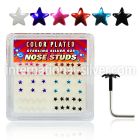 sxpsar l shape nose studs silver 925 nose