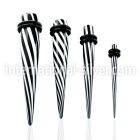 tpvf tapers acrylic body jewelry ear lobe