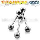 ubbbg straight barbells titanium g23 implant grade tongue