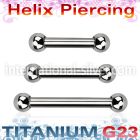 ubber31b straight barbells titanium g23 implant grade eyebrow