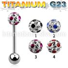 ubbfr6a straight barbells titanium g23 implant grade tongue