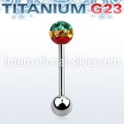 ubbfr6r straight barbells titanium g23 implant grade tongue