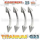 ublk19 micro curved barbells titanium g23 implant grade eyebrow