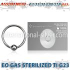 ublk478 hoops captive rings titanium g23 implant grade ear lobe