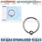 ublk478 hoops captive rings titanium g23 implant grade ear lobe