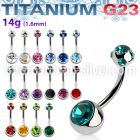 ubn2cgmj belly rings titanium g23 implant grade belly button