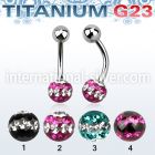 ubnfr6d belly rings titanium g23 implant grade belly button