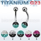 ubnfr6e belly rings titanium g23 implant grade belly button