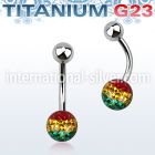 ubnfr6r belly rings titanium g23 implant grade belly button