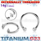 ucbcnih3 titanium horseshoe 3mm cones internal