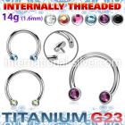 ucbfbih titanium horseshoe flat back gems internal
