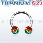 ucbfr6r horseshoes titanium g23 implant grade belly button