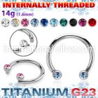 ucbjbih titanium horseshoe facing gem balls internal