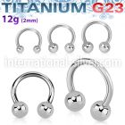 ucbr12 horseshoes titanium g23 implant grade ear lobe