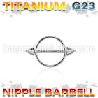 ucnnpe5 straight barbells titanium g23 implant grade nipple