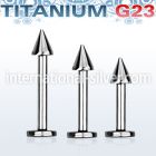 ulbcn3 labrets lip rings titanium g23 implant grade labrets chin