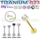 ulbpispz20 titanium labret stud 20g threadless push in top