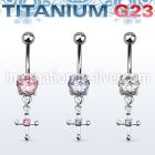 umcdz14s belly rings titanium g23 implant grade belly button