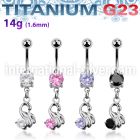 umcdz375 belly rings titanium g23 implant grade belly button