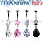 umcdz409 belly rings titanium g23 implant grade belly button