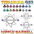 umnp103 straight barbells titanium g23 implant grade nipple
