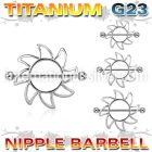 unp103 straight barbells titanium g23 implant grade nipple
