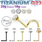 unswnoz titanium threadless push in nose screw press fit cz