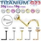 unswnoz titanium threadless push in nose screw press fit cz