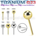 upinb astm f 136 titanium threadless push in top