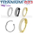 usgsh22 titanium hinged segment hoop 16g double line outward