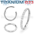 usgsh40 titanium hinged segment hoop 16g outward pyramids
