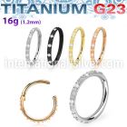 usgsh44 titanium hinged segment hoop 16g cz pyramid