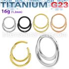usgsh8 titanium hinged segment hoop 16g double rings