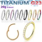usgshss10 titanium hinged segment hoop 20g outward cnc cz