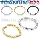 usgtsh21 pvd plating titanium hinged segment hoop cz oval