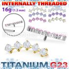 ushz27in titanium curve top five prong cz