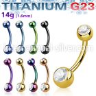 utbn2cs belly rings anodized titanium g23 implant grade belly button