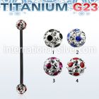 utinfr5a straight barbells anodized titanium g23 implant grade 