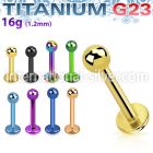 utlbb3 labrets lip rings anodized titanium g23 implant grade labrets chin