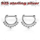 vsepn14 straight barbells silver 925 septum