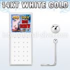 wgscb l shape nose studs gold nose