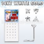 wgszmc l shape nose studs gold nose