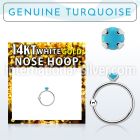 whge7 nose hoop gold ear lobe