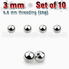 xbal3xs loose body jewelry parts surgical steel 316l belly button