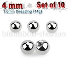 xbal4 loose body jewelry parts surgical steel 316l belly button