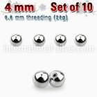 xbal4xs loose body jewelry parts surgical steel 316l belly button