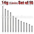 xbb14g loose body jewelry parts surgical steel 316l nose bridge