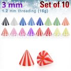 xbecn3 loose body jewelry parts acrylic body jewelry 